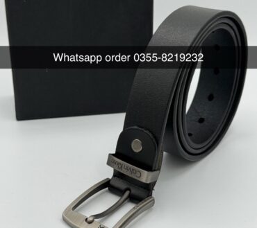 Ck-2 leather belt