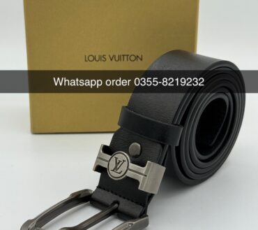 Lv F-3 leather belt