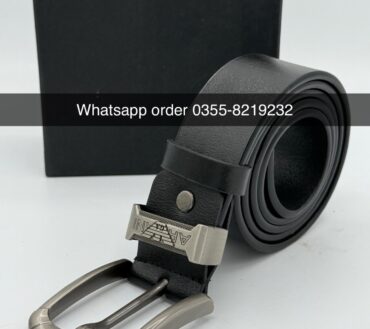 Armani A4 leather belt