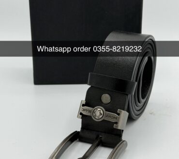 Mont blanc 1 leather belt