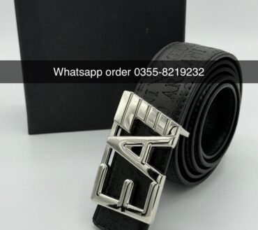 EA7 Silver belt