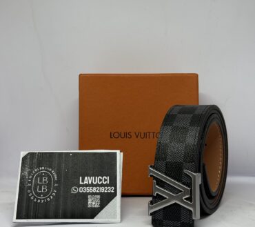 Lv black check belt L3