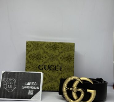 Gucci brass leather belt GB1