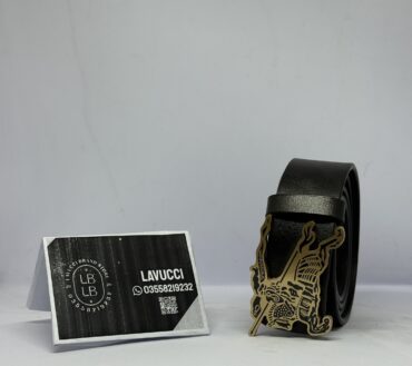 Burberry brass leather belt B1