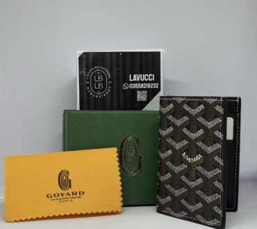 Goyard smart wallet black grey